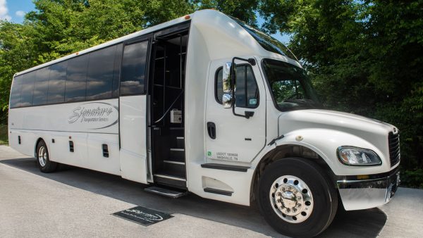Mini coach used for larger Nashville whiskey tour groups